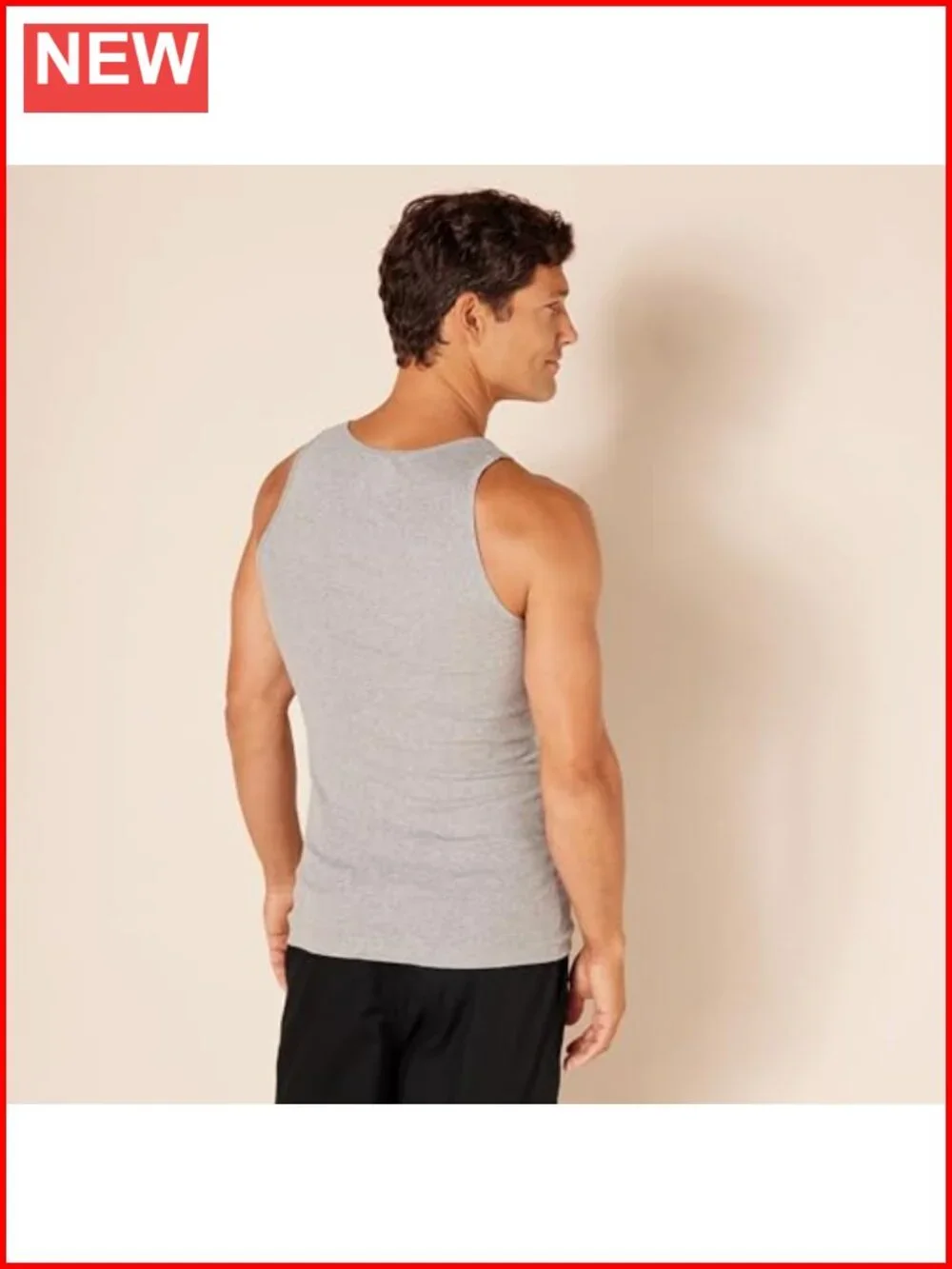 Men's Slim Fit Cotton Tank Undershirts Pack of 6